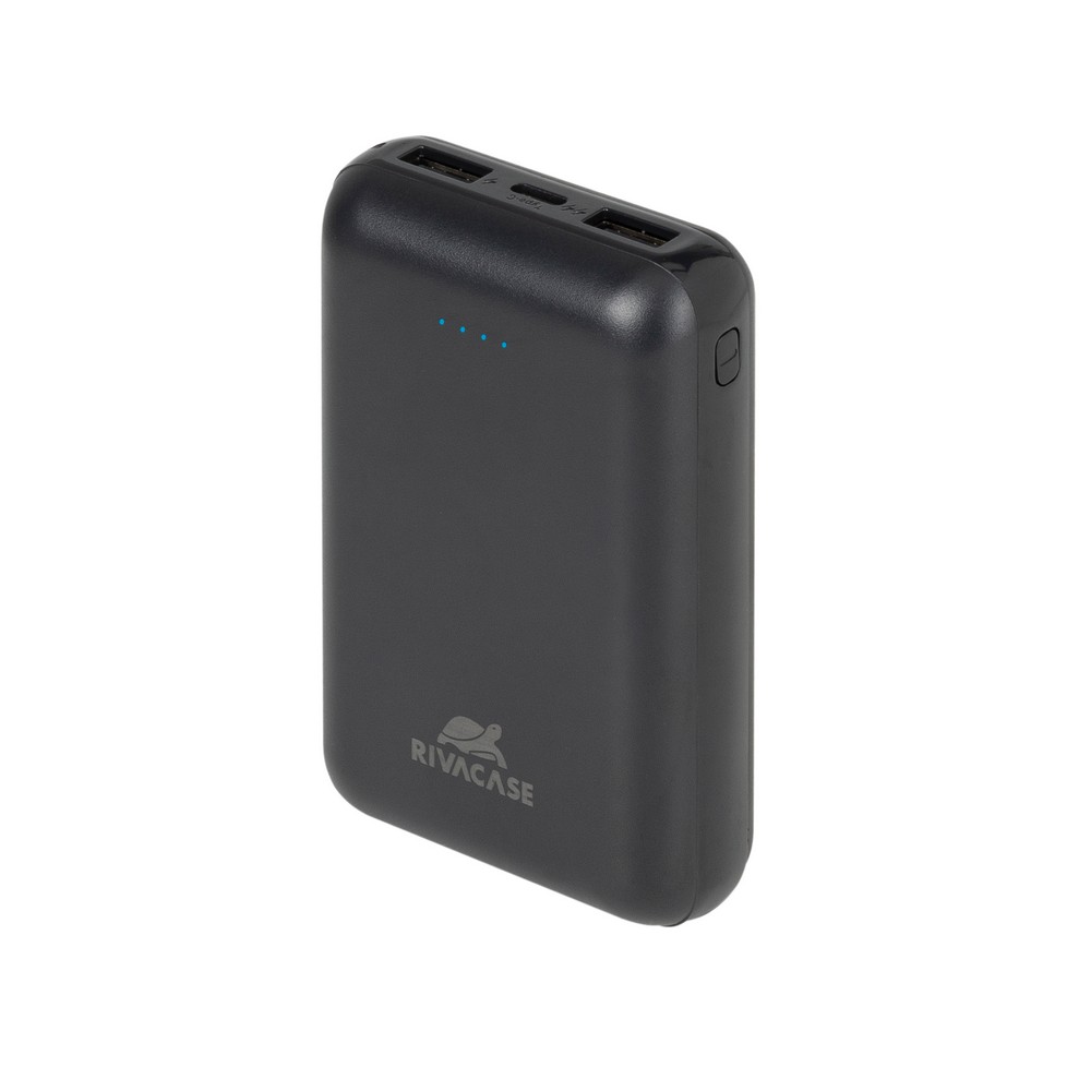 

Портативный аккумулятор (Powerbank) RivaCase VA2412, 10000mAh, 2xUSB, 2.1A, Type-C, черный, VA2412