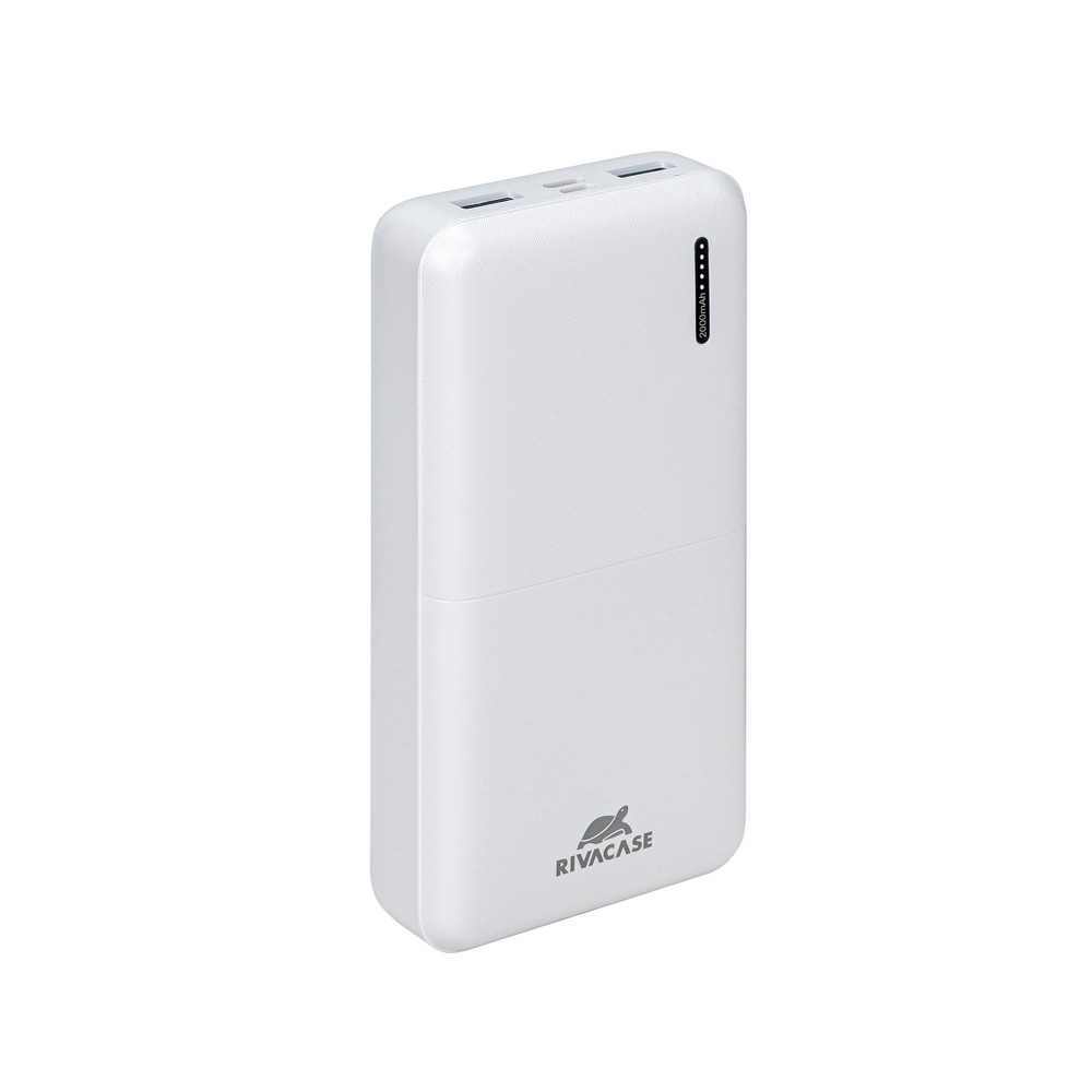 

Портативный аккумулятор (Powerbank) RivaCase VA2572, 20000mAh, 2xUSB, 3A, Type-C, QC, PD, белый, VA2572
