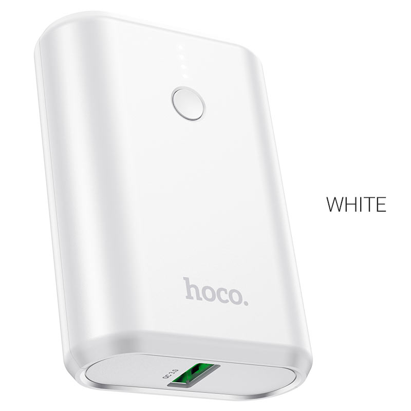 

Портативный аккумулятор (Powerbank) Hoco Q3 Mayflower, 10000mAh, 1xUSB, 3A, QC, PD, белый (742902), Q3 Mayflower