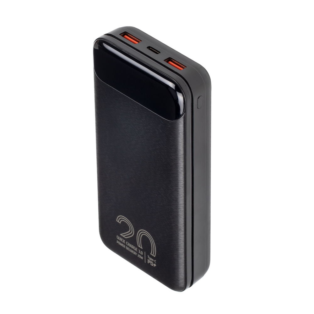 

Портативный аккумулятор (Powerbank) RivaCase VA2580, 20000 мА·ч, 2xUSB, 3А, Type-C, QC, PD, черный, VA2580