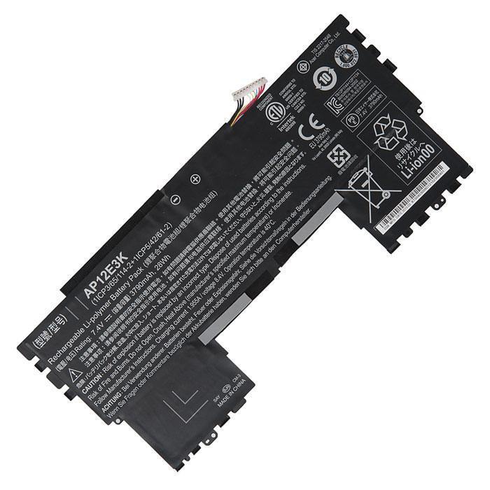 

Аккумуляторная батарея AP12E3K для Acer Aspire S7-191, 7.4V, 3800mAh, черный, 28Wh, AP12E3K