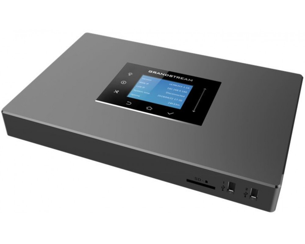 

IP-АТС Grandstream UCM6304, цифровых внутренних линий 2000, аналоговых внутренних линий 4, серебристый, UCM6304