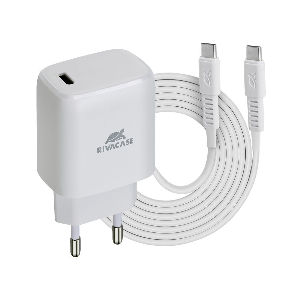 

Сетевое зарядное устройство RivaCase PS4191 WD4 20W, USB type-C, PD, 3A, белый, USB Type-C - USB Type-C, PS4191 WD4