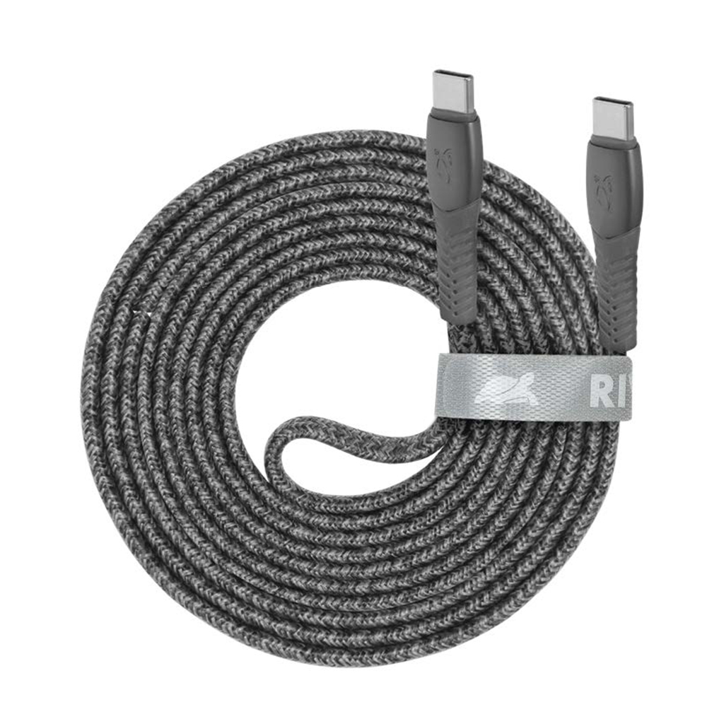 

Кабель USB Type-C-USB Type-C, 3A, 2.1м, серый RivaCase PS6105 GR21, PS6105 GR21