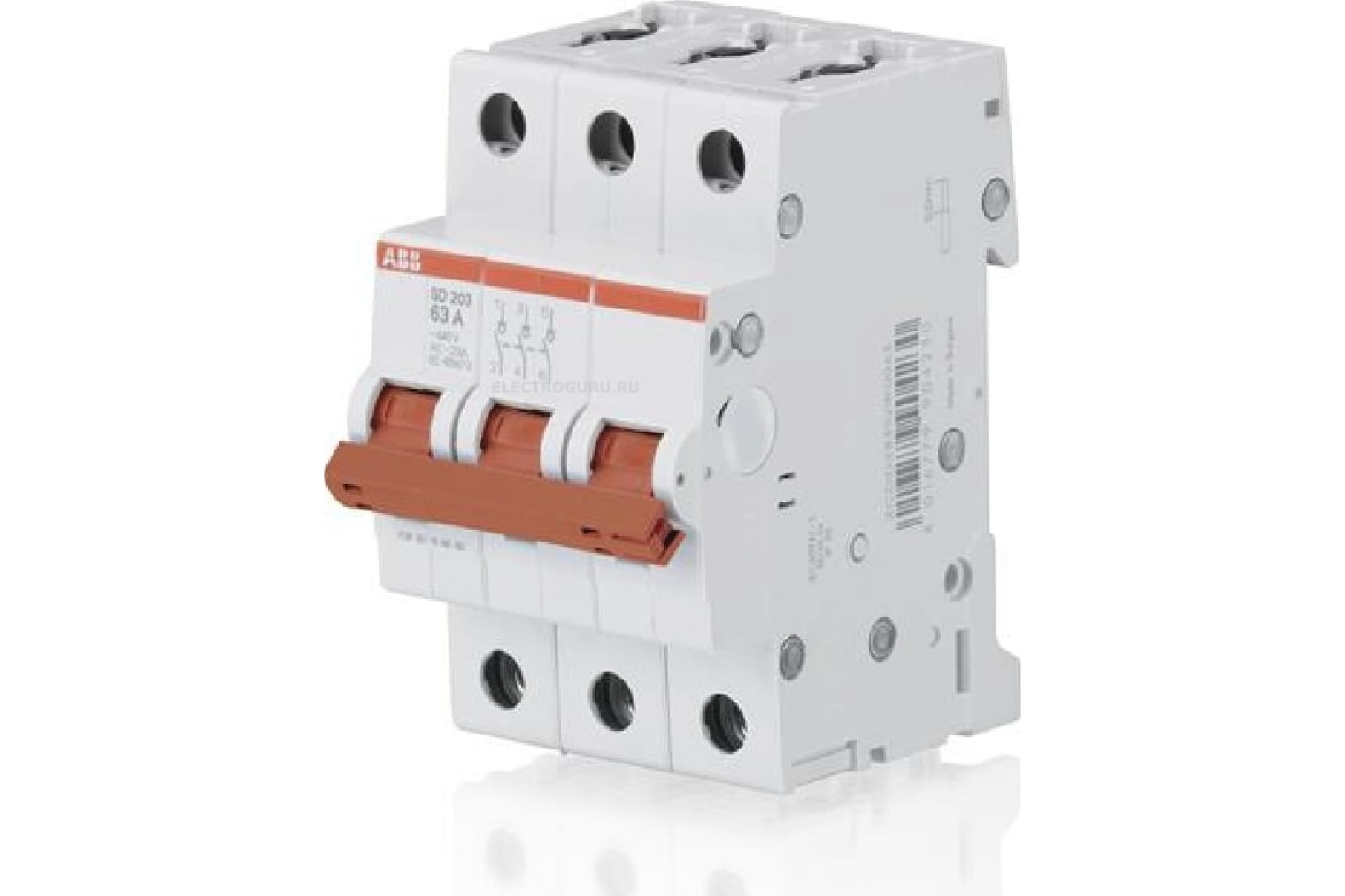 

Выключатель нагрузки 3P 16А, ABB SD203/16 (2CDD283101R0016), SD203/16