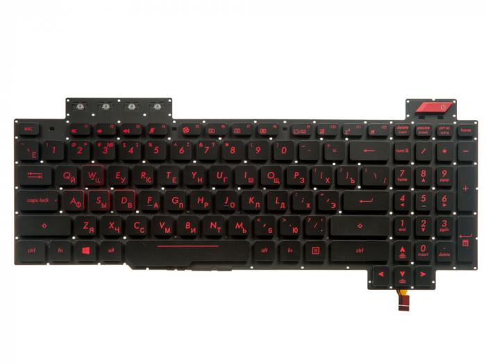 

Клавиатура для ноутбука Asus FX63VM, FX63VD, FZ63VM, FZ63VD, ZX63VD, FX503, FX503VD, черный, -
