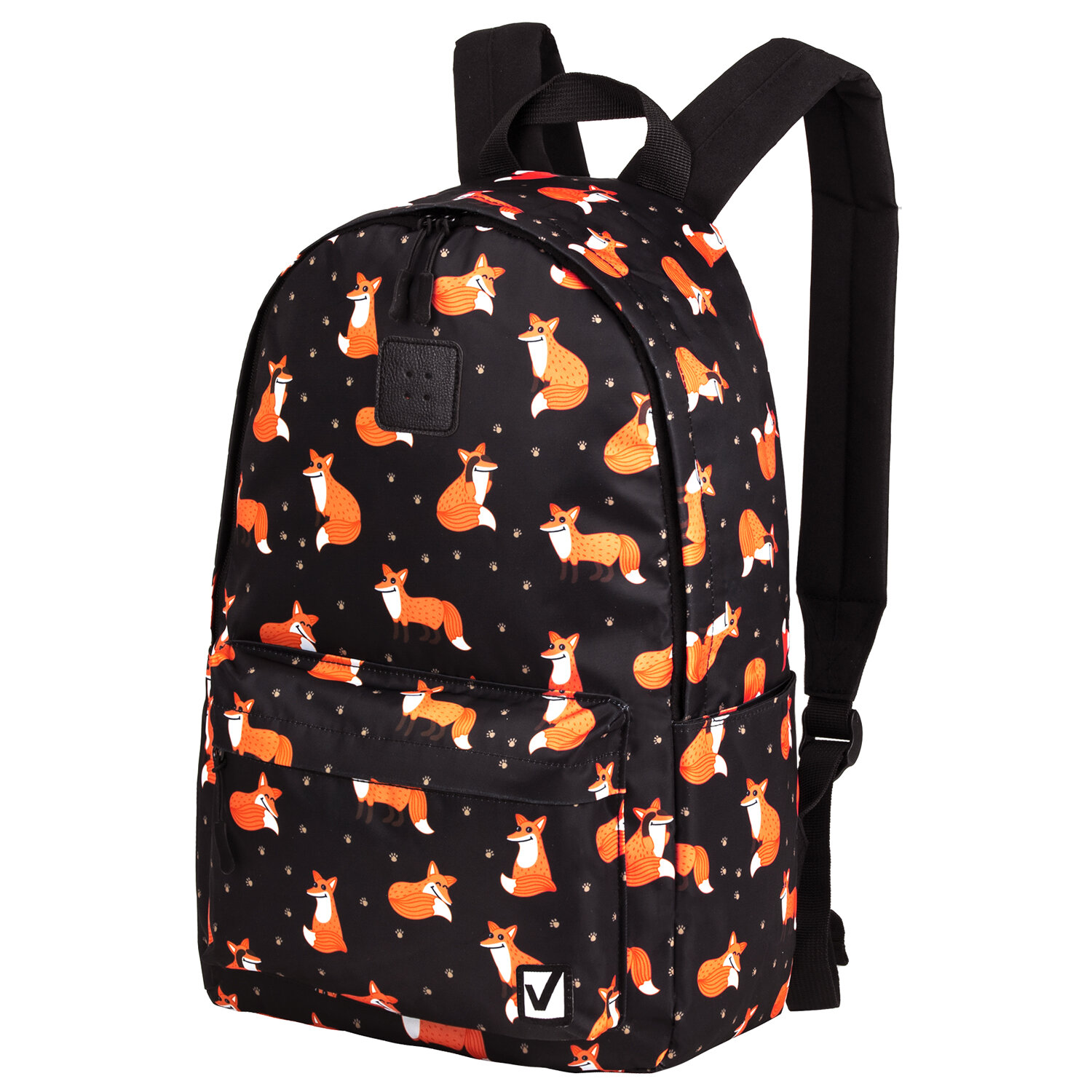 

Рюкзак Brauberg POSITIVE Sly foxes, 1 отделение, черный (270779)