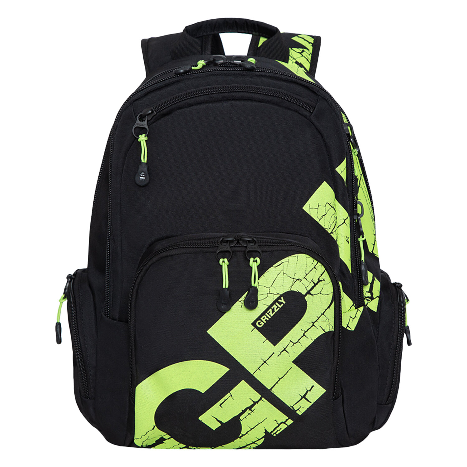 

Рюкзак GRIZZLY RU, анатомическая, вентилируемая спинка, 2 отделения, черный/салатовый (RU-423-12/3)