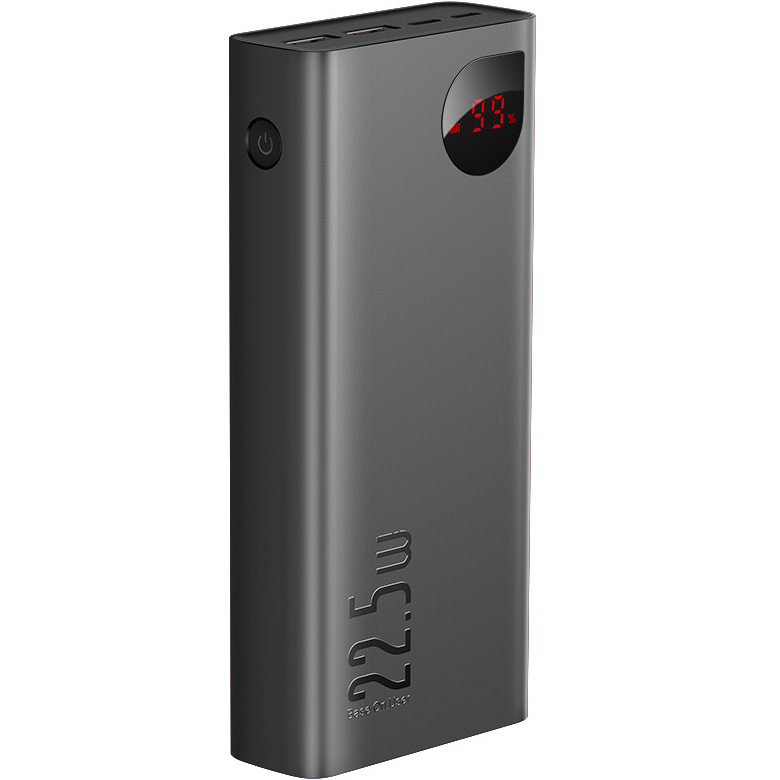 

Портативный аккумулятор (Powerbank) BASEUS Adaman Metal Digital Display - Tarnish , 30000mAh, 2xUSB, 3A, Type-C, QC, PD, черный (PPIMDA-C0A), Adaman Metal Digital Display - Tarnish