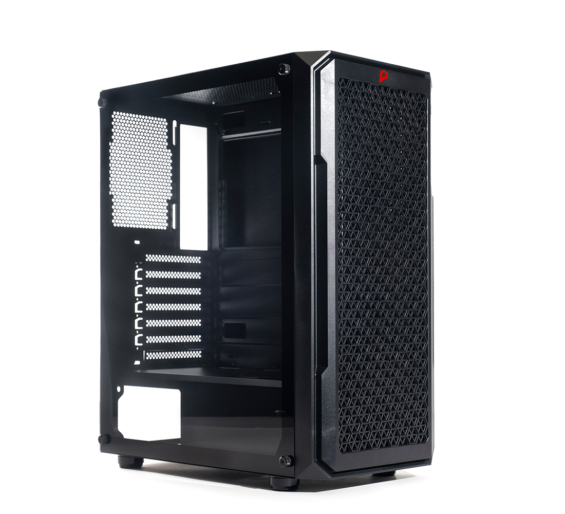 Корпус e2e4 Gaming GC-07, ATX, Midi-Tower, USB 3.0, черный, Без БП (OT-GC-07-B)