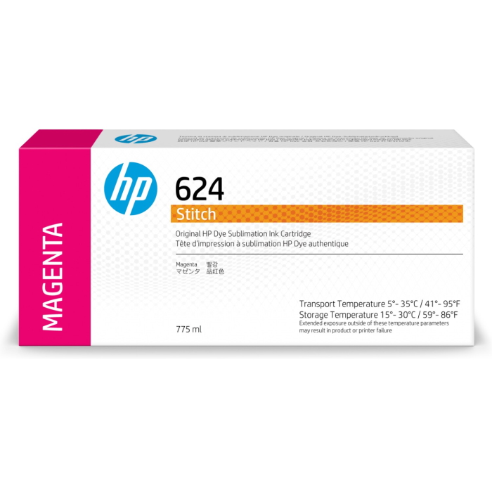 

Картридж струйный HP 624 (2LL55A), пурпурный, оригинальный, объем 775мл для Stitch S300, 624