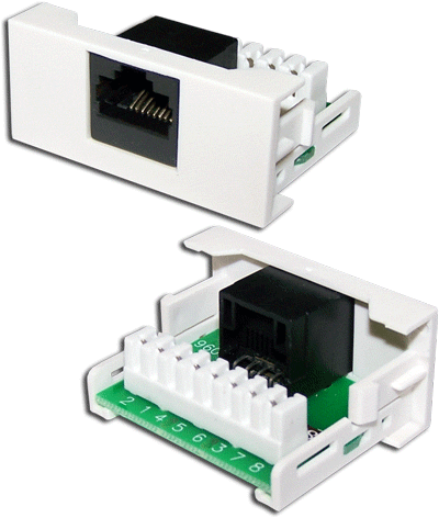 

Розетка Lanmaster Mosaic LAN-WA-LP-45/6-WH, скрытый монтаж, RJ-45 8P8C, белый (LAN-WA-LP-45/6-WH), LAN-WA-LP-45/6-WH