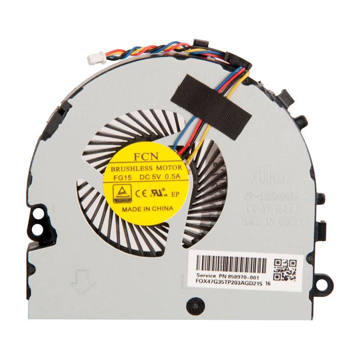 

Вентилятор (кулер) для ноутбука HP Pavilion 15-DA, 15-DB, 15-DR, 15Q-DX, 15T-DS, C129, C130 Ver-1 (DC28000L6D0), Черный/серый
