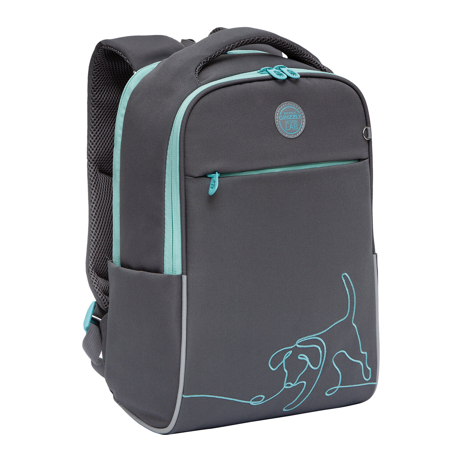 

Рюкзак GRIZZLY RG PUPPY, анатомическая, вентилируемая спинка, 2 отделения, серый (RG-267-4/1)