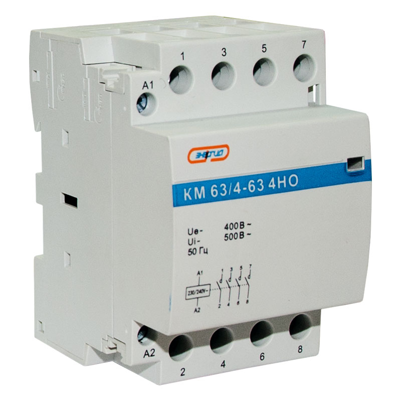 Контактор модульный ЭНЕРГИЯ КМ63/4P (Е0310-0009)