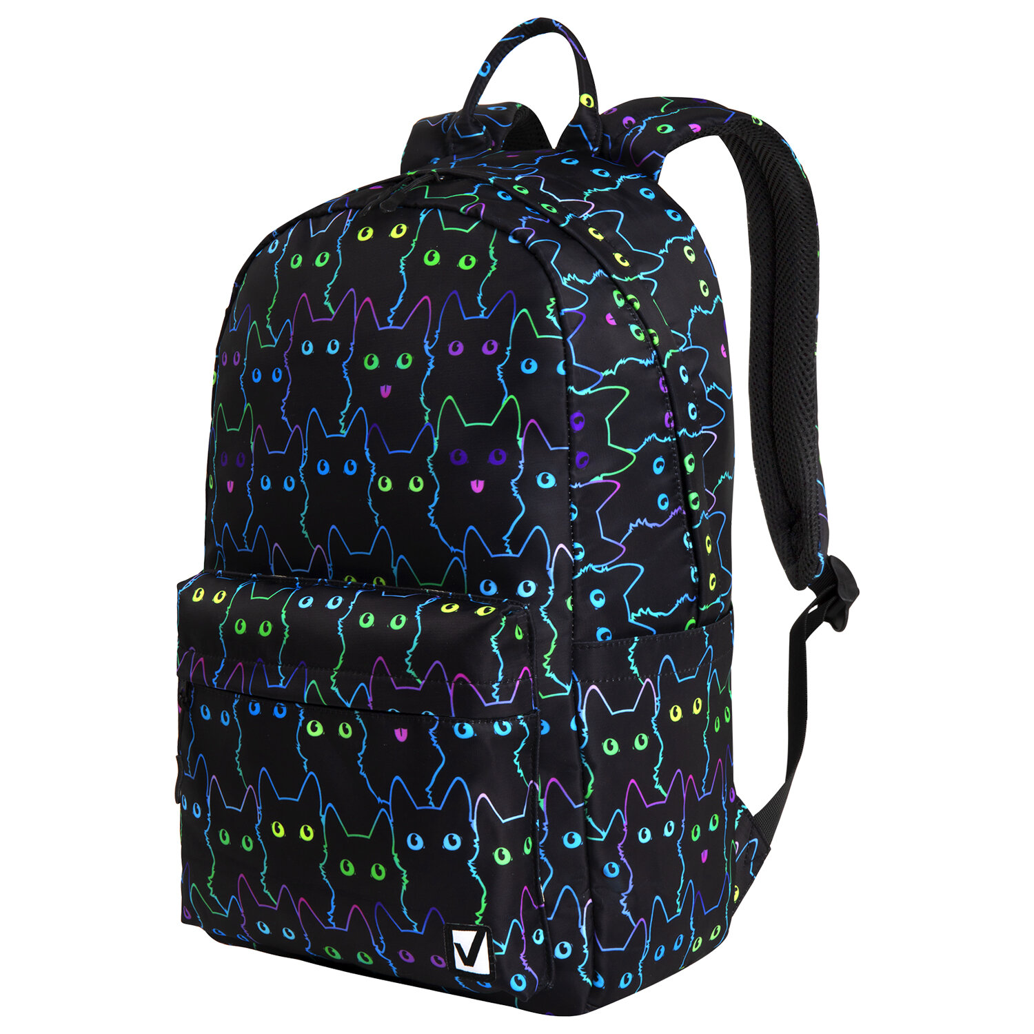 

Рюкзак Brauberg DREAM Neon cats, 1 отделение, черный (270771)