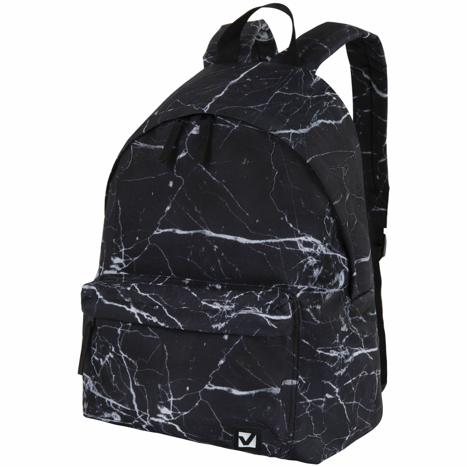 

Рюкзак Brauberg сити-формат Black marble, 1 отделение, черный (270790)
