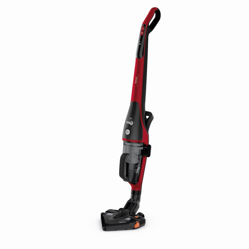 Вертикальный пылесос Tefal Air Force TY9133WH, питание от аккумулятора, черный/бордовый (TY9133WH)
