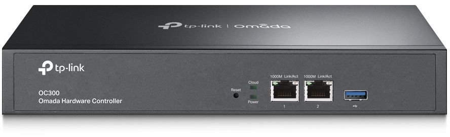 Контроллер TP-LINK Omada OC300, 2x1 Гбит/с, USB, установка в стойку, (OC300)