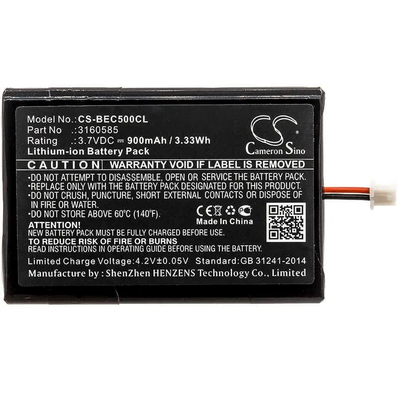 

Аккумулятор CameronSino 3160585 для Bang & Olufsen, 3.7V, 900 мА·ч (CS-BEC500CL)