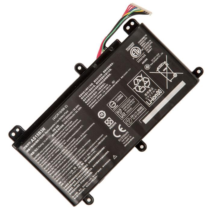 

Аккумуляторная батарея AS15B3N для Acer GX21-71, Predator 15 G9-591, G9-592, G9-593, Predator 17 G5-793, G9-791, G9-792, G9-793, Predator 17X GX-792, Predator 21 X GX21-71, 14.8V, 5700mAh, черный, AS15B3N