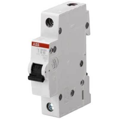 

Выключатель автоматический ABB SH201 однополюсный (1P/1П) 6A B 6кА (2CDS211001R0065), SH201
