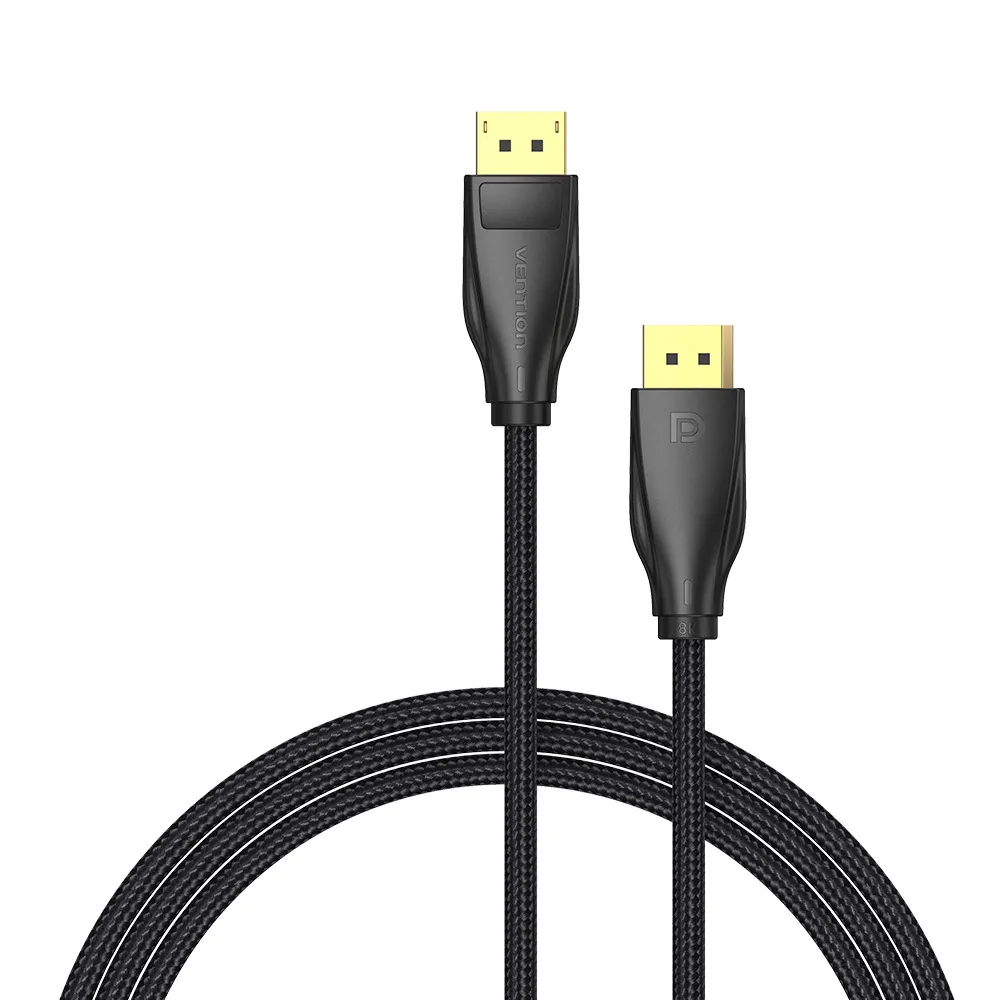 

Кабель DisplayPort(20M)-DisplayPort(20M) v1.4 4K, 8K, экранированный, 2 м, черный Vention (HCCBH)