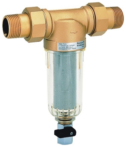 

Фильтр сетчатый промывной Honeywell-Braukmann 3/4", НР/НР, прямой, латунь (НС-1263352)