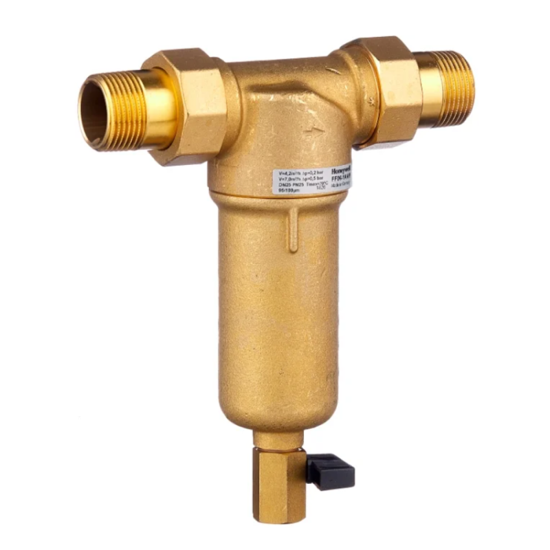 

Фильтр сетчатый промывной Honeywell-Braukmann 3/4", НР/НР, прямой, латунь (НС-1185738)