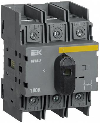 

Выключатель автоматический IEK ВРМ-2 трехполюсный (3P/3П) 100A 0 (MVR20-3-100), ВРМ-2