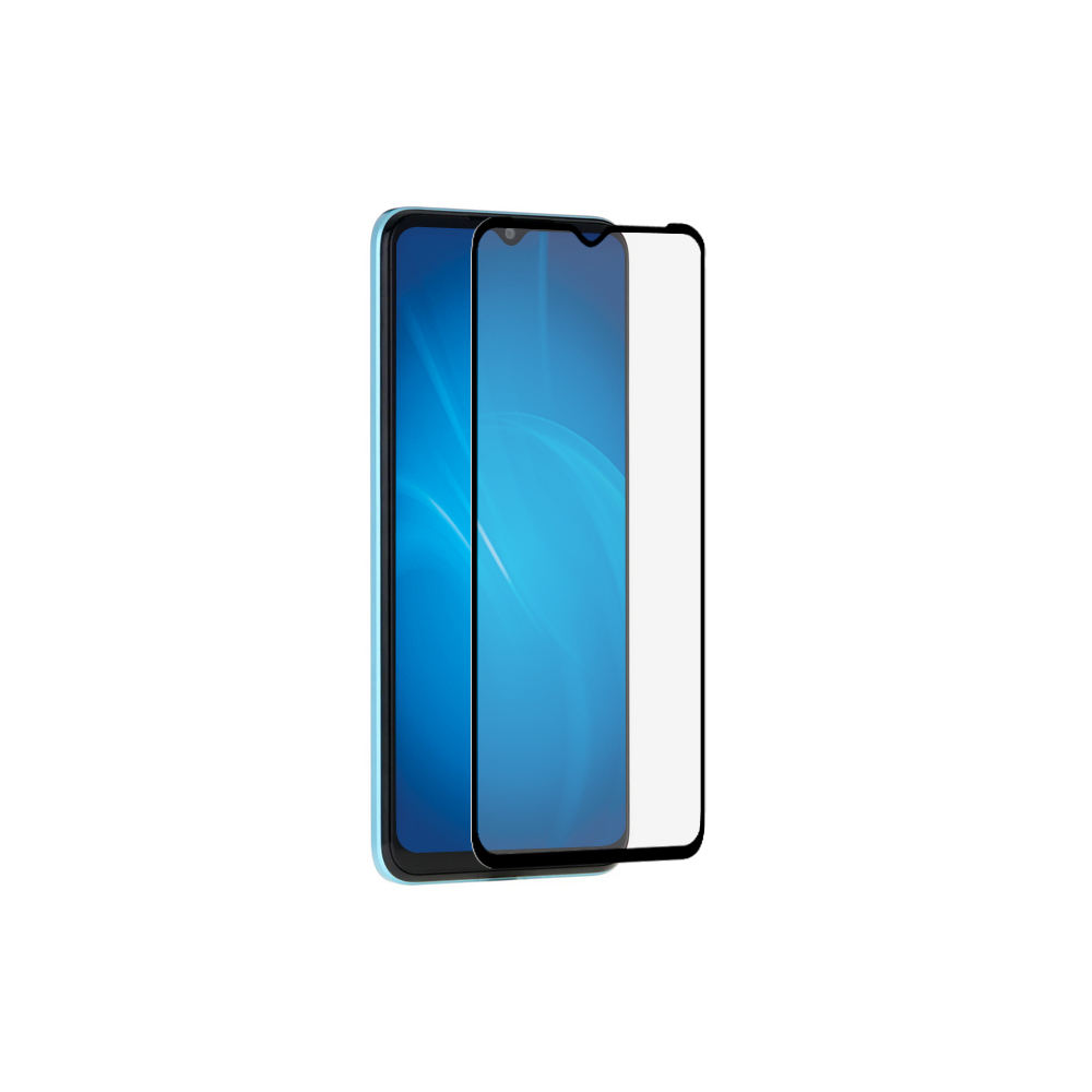 

Защитное стекло DF для экрана смартфона Itel A49, Full screen, черная рамка, 3D (itColor-08)