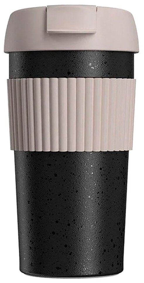 

Термокружка Kiss Kiss Fish Rainbow S-U45C-230, 490мл, корпус пластик и силикон/колба сталь, черный (S-U45C-230), S-U45C-230