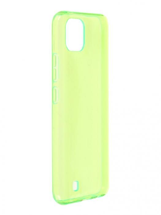 Чехол-накладка iBox Crystal для смартфона Realme C11 2021, силикон, неоновый зеленый (УТ000027826)