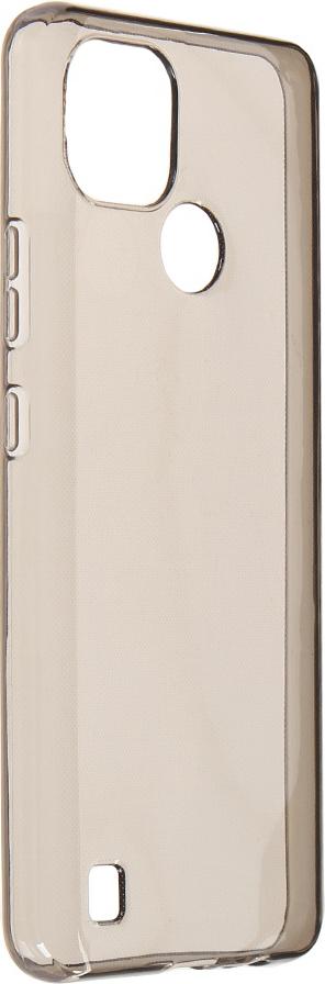 Чехол-накладка iBox Crystal для смартфона Realme C21, силикон, черный/прозрачный (УТ000027823)