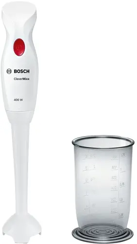 

Блендер погружной Bosch CleverMixx MSM14100 400 Вт, белый (MSM14100), MSM14100