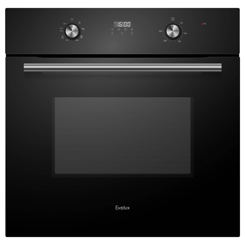 

Духовой шкаф электрический EVELUX EO 630 PB, черный (EO 630 PB), EO 630 PB