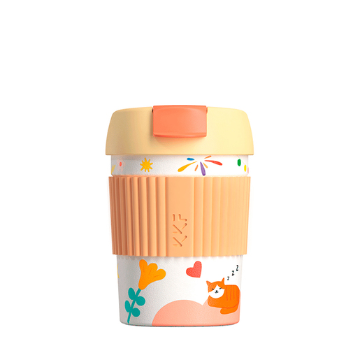 

Термокружка Kiss Kiss Fish Rainbow mini S-U35C-AKI, 360 мл, корпус пластик и силикон/колба сталь, белый/рисунок (S-U35C-AKI), S-U35C-AKI