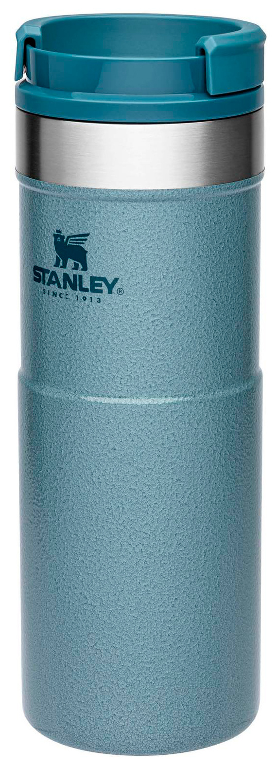 

Термокружка Stanley Classic Neverleak, 470мл, корпус сталь/колба сталь, голубой (10-09851-009), Classic Neverleak