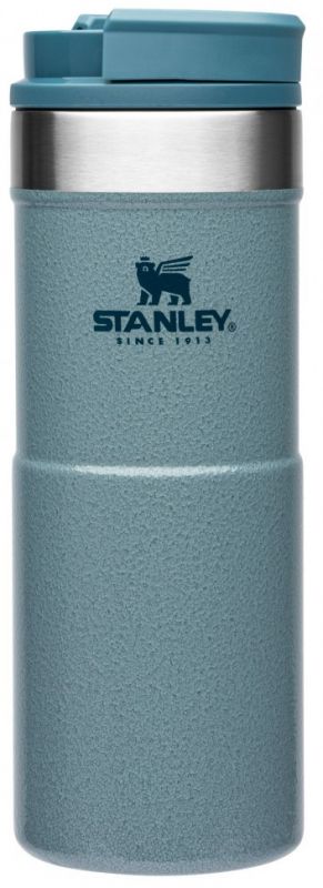 Термокружка Stanley Classic Neverleak, 350 мл, корпус сталь/колба сталь, голубой (10-09855-009)