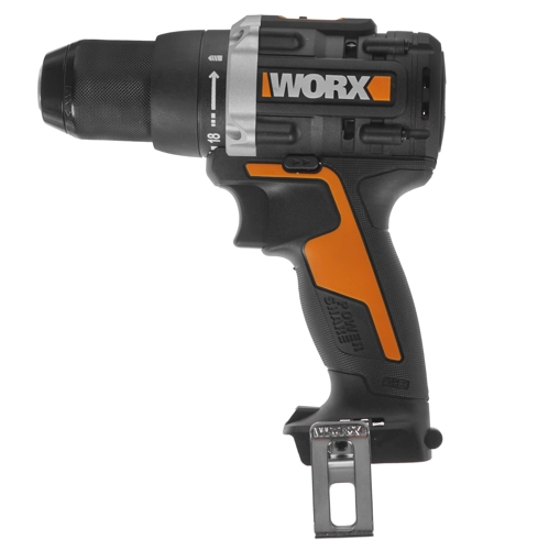 Дрель-шуруповерт WORX WX102.9, аккумуляторный, 60 Н·м, 2000 об/мин, 20V, 2 А·ч, Li-Ion, быстрозажимной патрон, 1.3кг поставляется без аккумуляторов и зарядного устройства