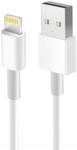 Кабель Lightning 8-pin(m)-USB 2.0(Am), экранированный, 2.1A, 2м, белый UNICO (DCS8PIN2MUNC)