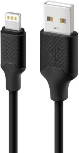 Кабель Lightning 8-pin(m)-USB 2.0(Am), 2.1A, 1м, черный UNICO (DCS8PINBSUNC)