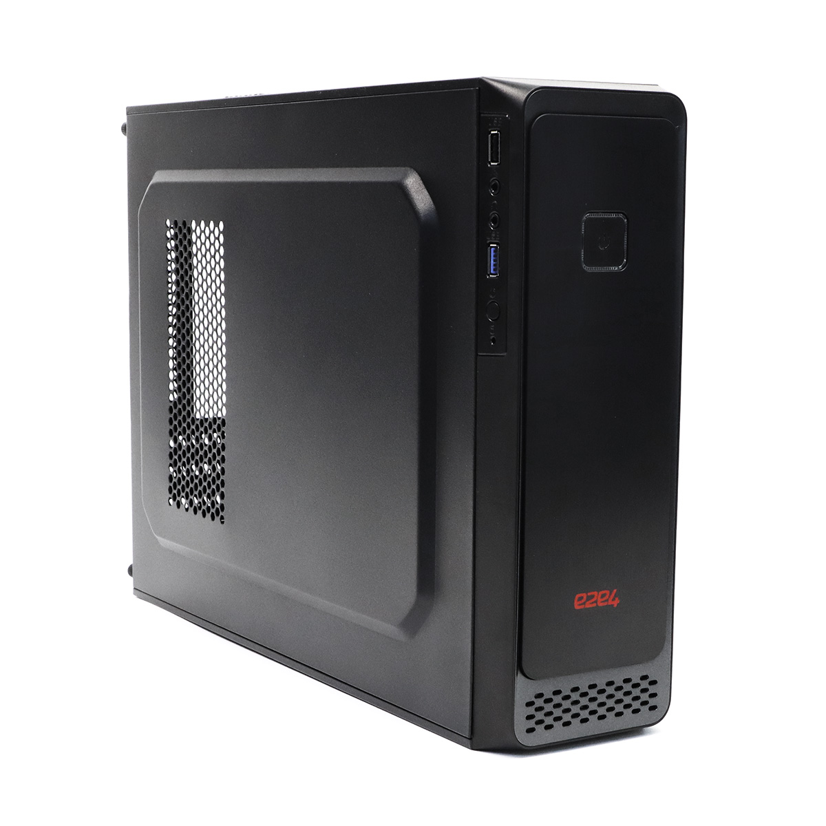 Корпус e2e4 BCS-01, mATX, Slim-Desktop, USB 3.0, черный, без БП (OT-BCS-01-350W-B), замена лицевой панели, незначительный следы монтажа, полный комплект