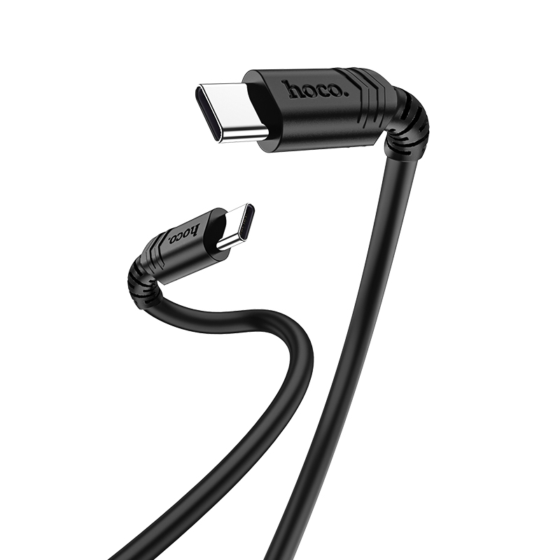 

Кабель USB Type-C(m)-USB Type-C(m), экранированный, 5A быстрая зарядка, 1.5м, черный HOCO x62 (6931474748744), x62