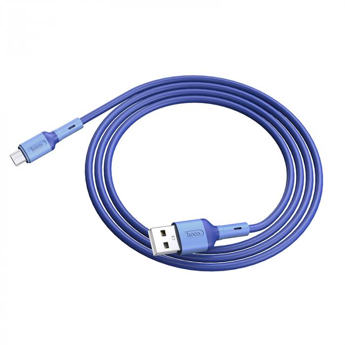 

Кабель USB Type-C-USB, экранированный, 3A, 1м, синий HOCO Prime X65 (6931474753366), X65