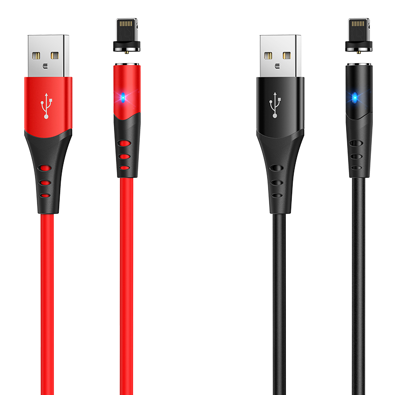 

Кабель Lightning 8-pin(m)-USB 2.0(Am), экранированный, 2A, 1м, черный HOCO Honorific X60 (6931474744951), X60