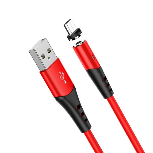 

Кабель Micro USB 2.0(Bm)-USB 2.0(Am), экранированный, 2A, 1м, красный HOCO Honorific X60 (6931474744982), X60