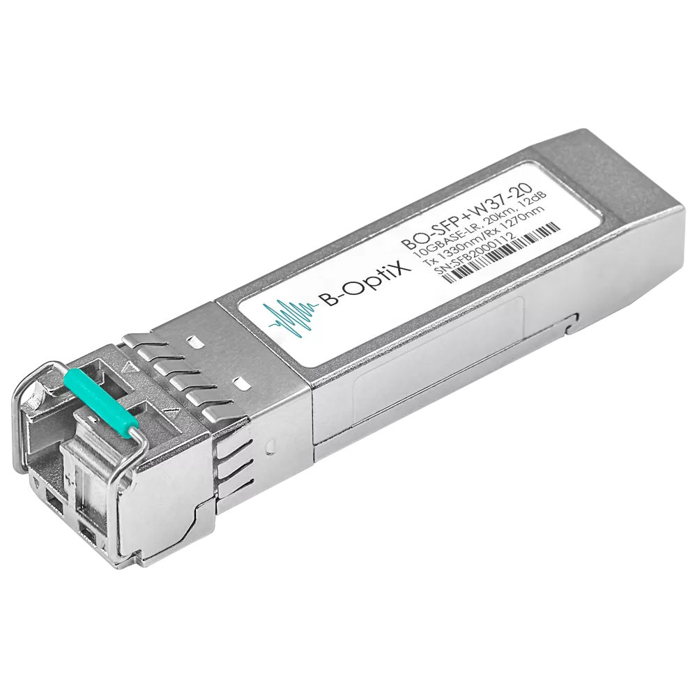 

Модуль SFP+ B-OptiX, 20 км, LC, Tx:1330 нм, Rx:1270 нм, 10 Гбит/с, SM, одинарный, WDM (BO-SFP+W37-20)