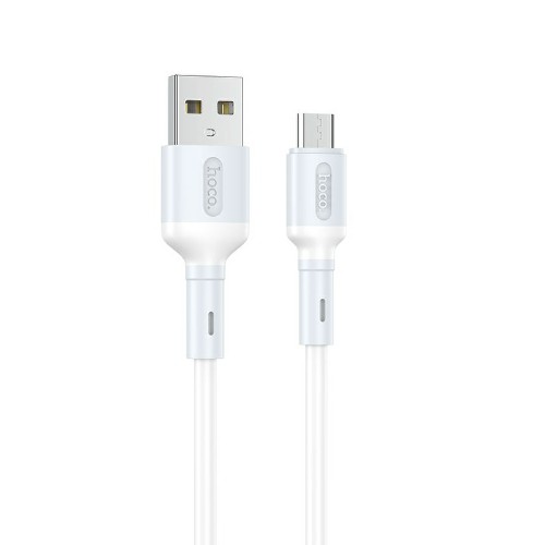

Кабель Micro USB-USB, экранированный, 2.4A, 1м, белый HOCO Prime X65 (6931474753335 ), X65