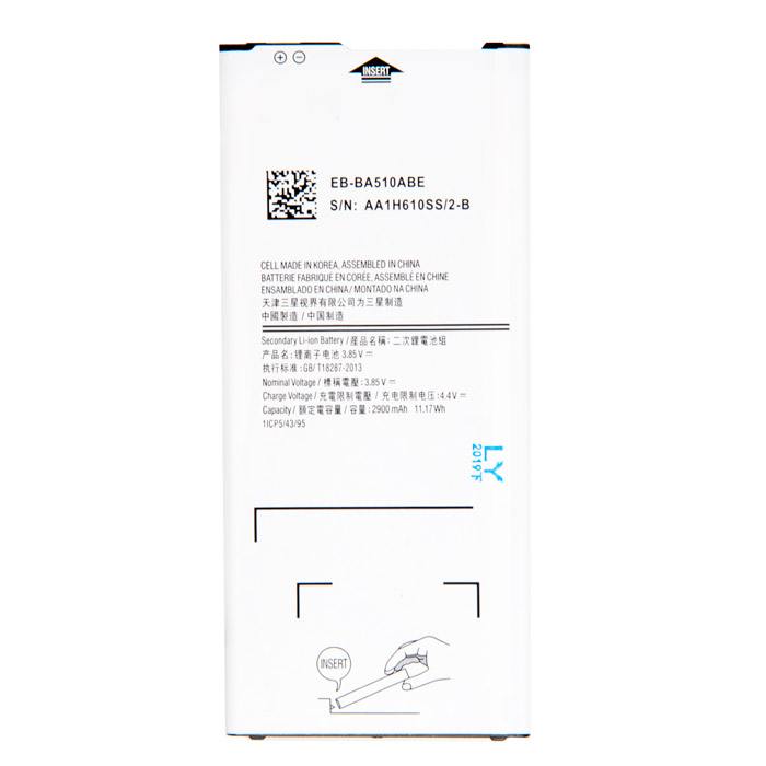 

Аккумулятор A510F/EB-BA510ABE для Samsung Galaxy A5 (2016), 3.85V, 2900mAh, A510F